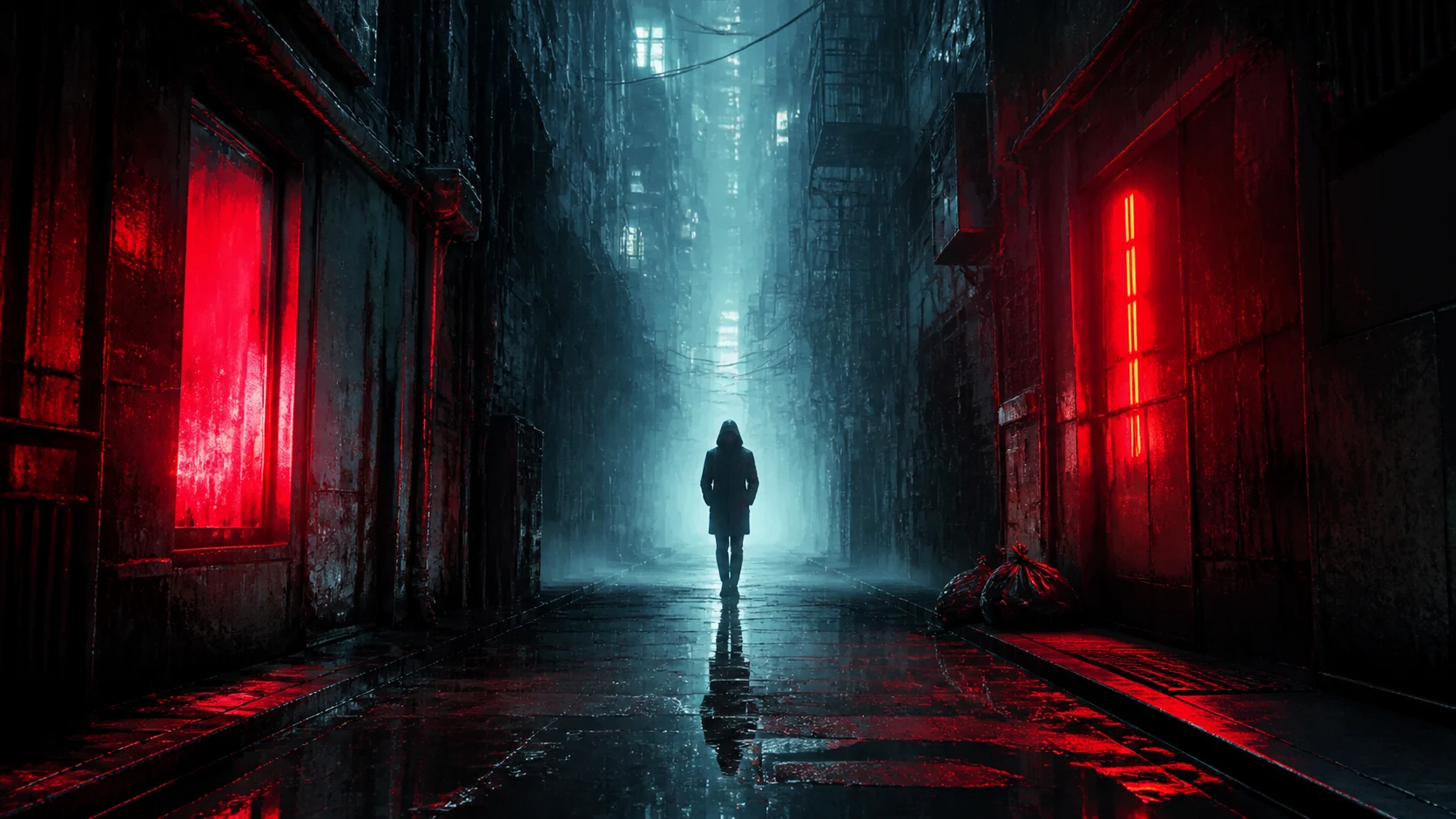 Best AI Cyberpunk Rainy Alley Scenes Generator: Create Stunning Cyberpunk Rainy Alley Scenes in Seconds example 2