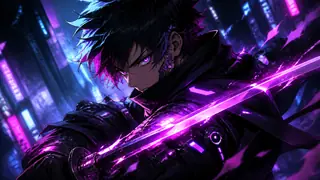 Cyberpunk Shonen Action Avatars Generator preview