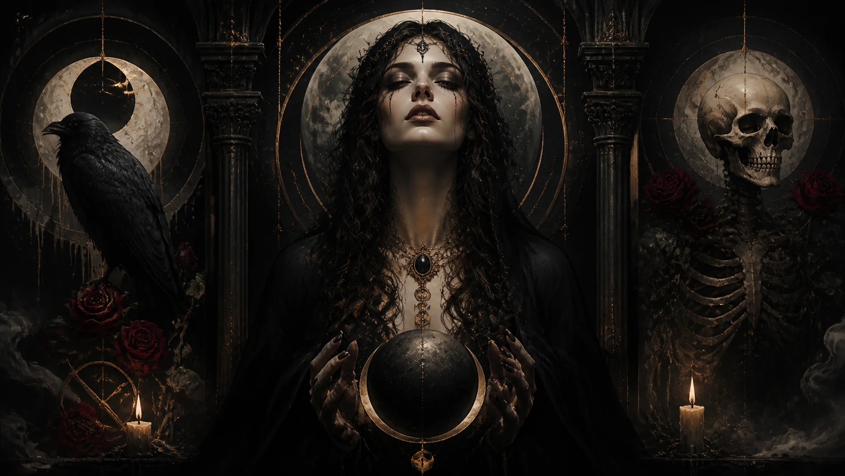 Best AI Dark Gothic Oracle Illustrations Generator: Create Stunning Dark Gothic Oracle Illustrations in Seconds example 1