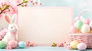 Easter Pastel Greeting Cards Generator preview