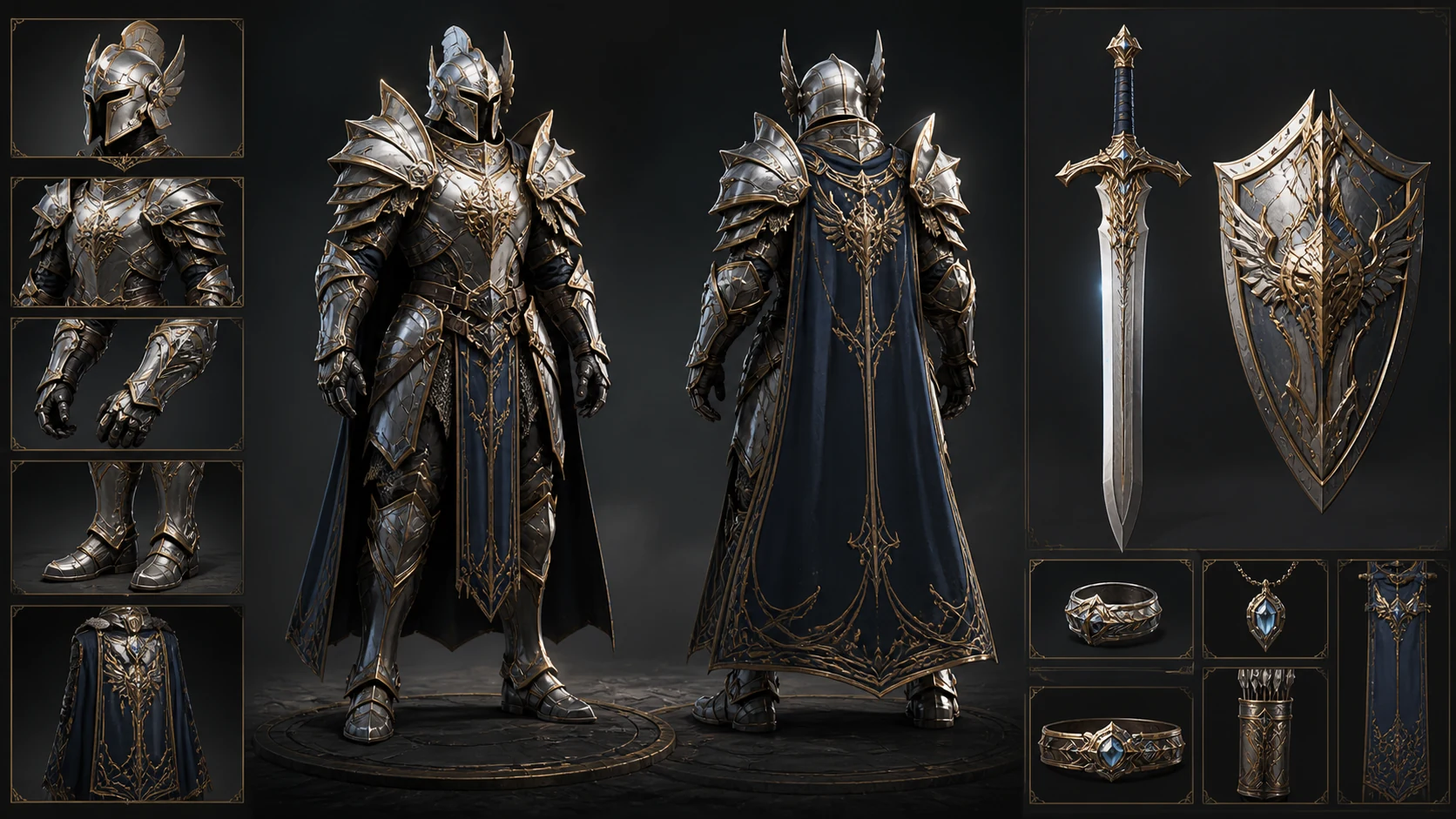 Epic RPG Armor Gear Design AI Image Generator