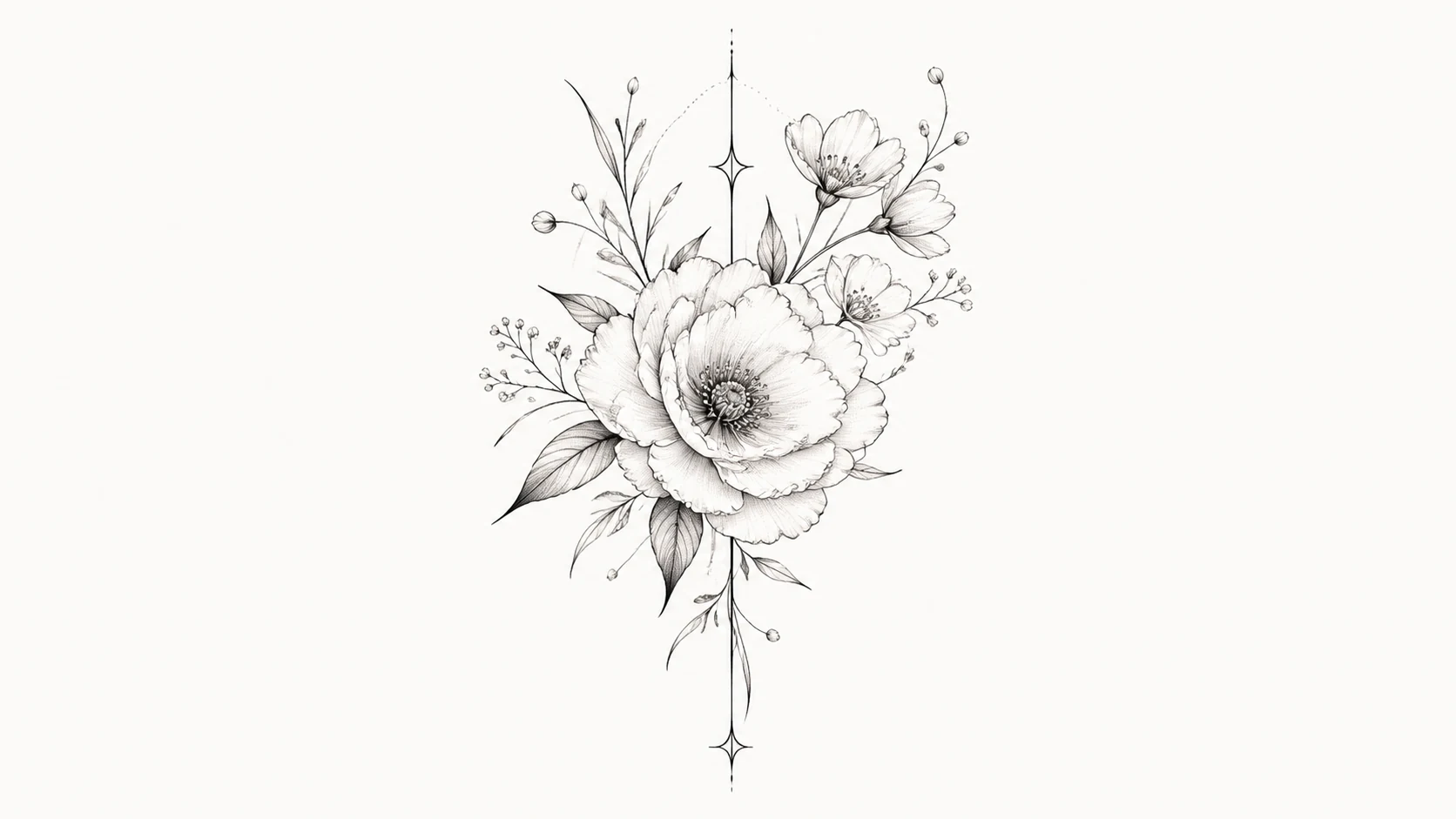 Best AI Fine Line Floral Tattoo Designs Generator: Create Stunning Fine Line Floral Tattoo Designs in Seconds example 2