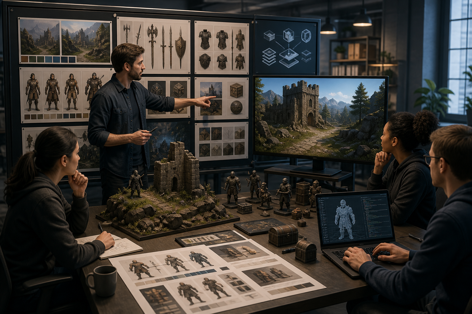 Defining AI Game Production Standards for a Team