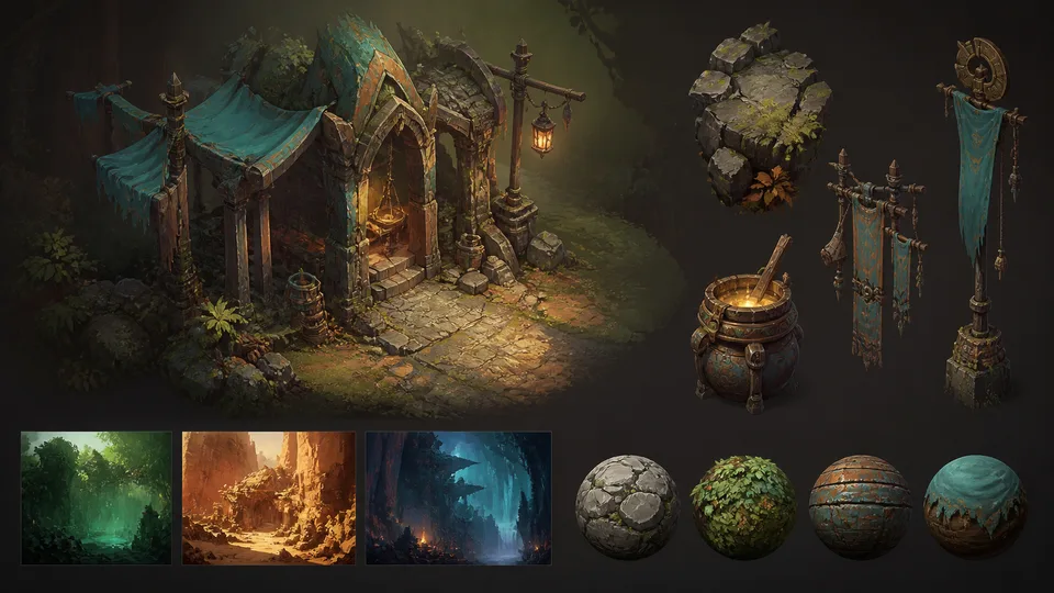 AI game art generation visual showing lp feature 02
