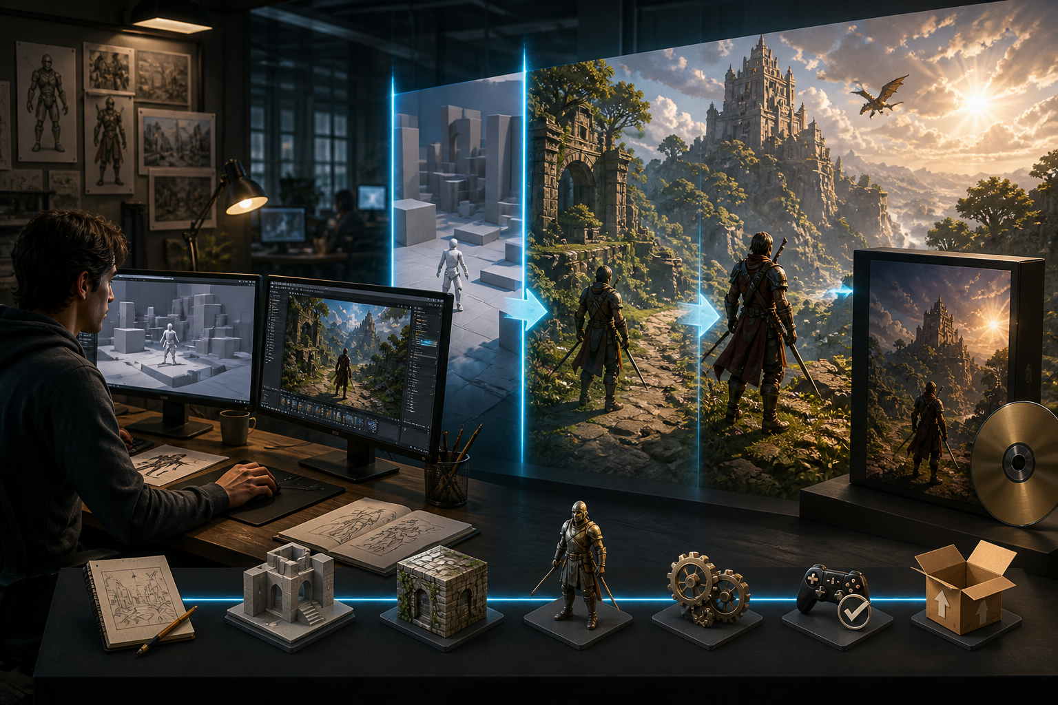 From Playable Prototype to Commercial Game Production