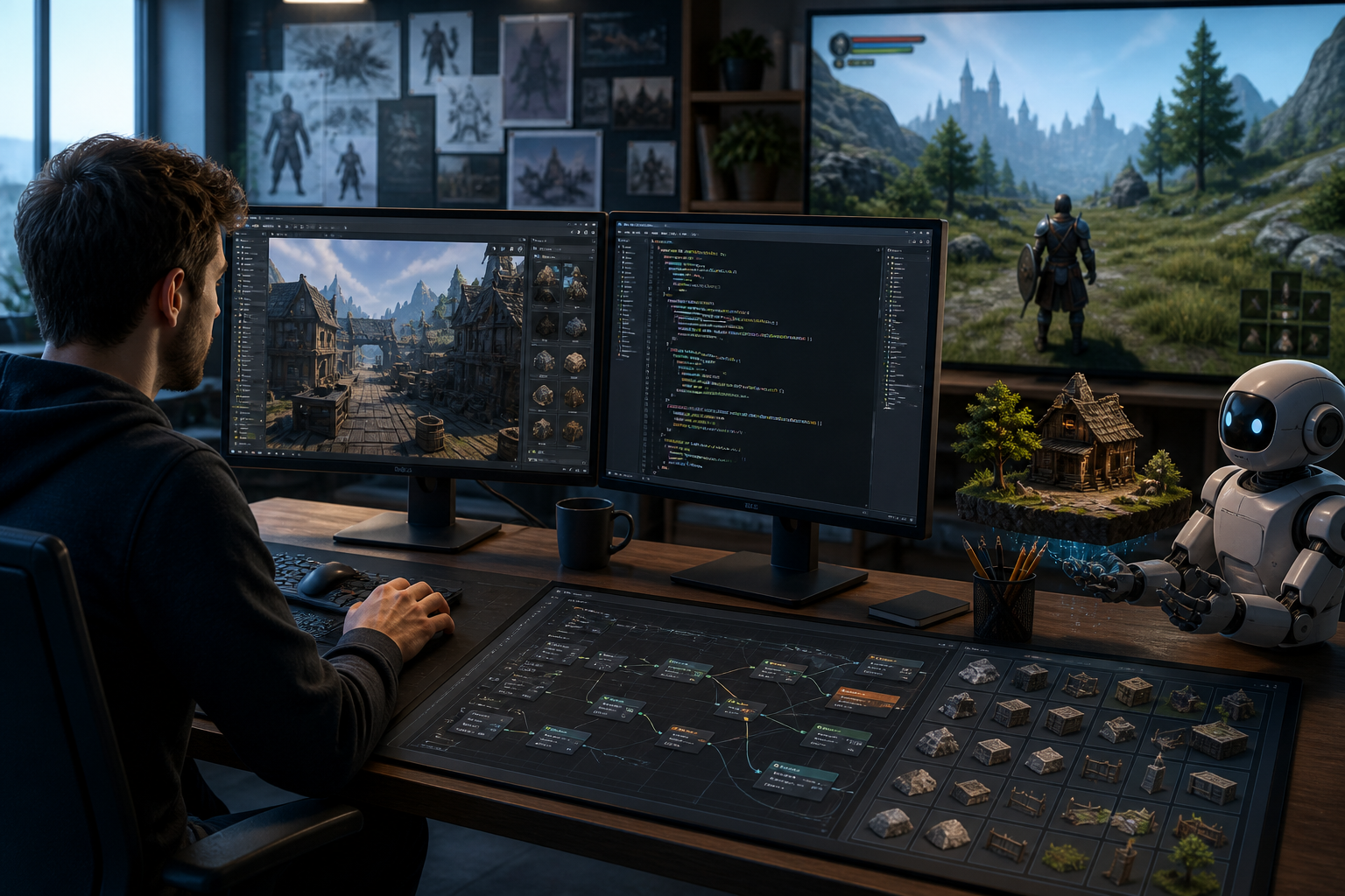 A Developer-Controlled AI Game Workflow