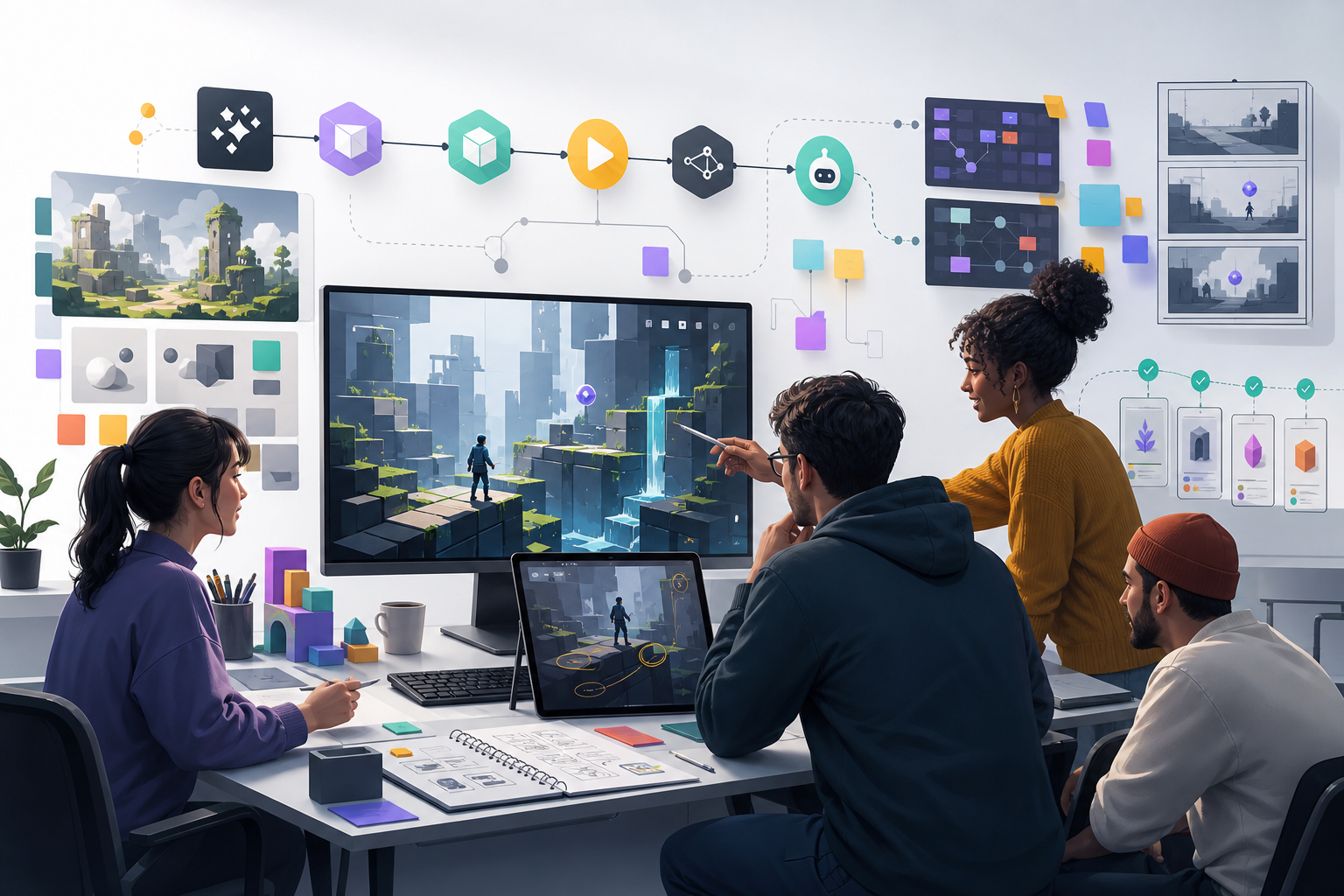 AI Game Development Workflow: What Actually Helps Indie Teams hero image