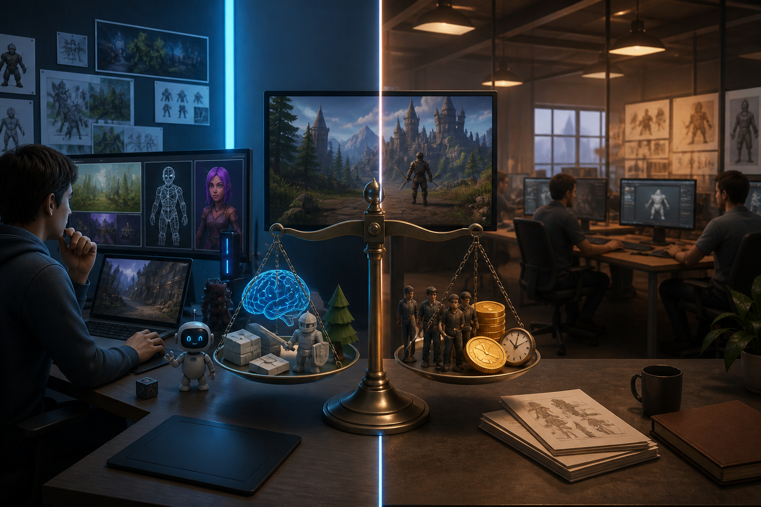 AI Game Development vs Outsourcing: Compare the Workflow Before the Cost