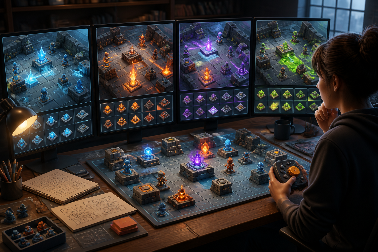 Testing Multiple AI Game Mechanic Variants