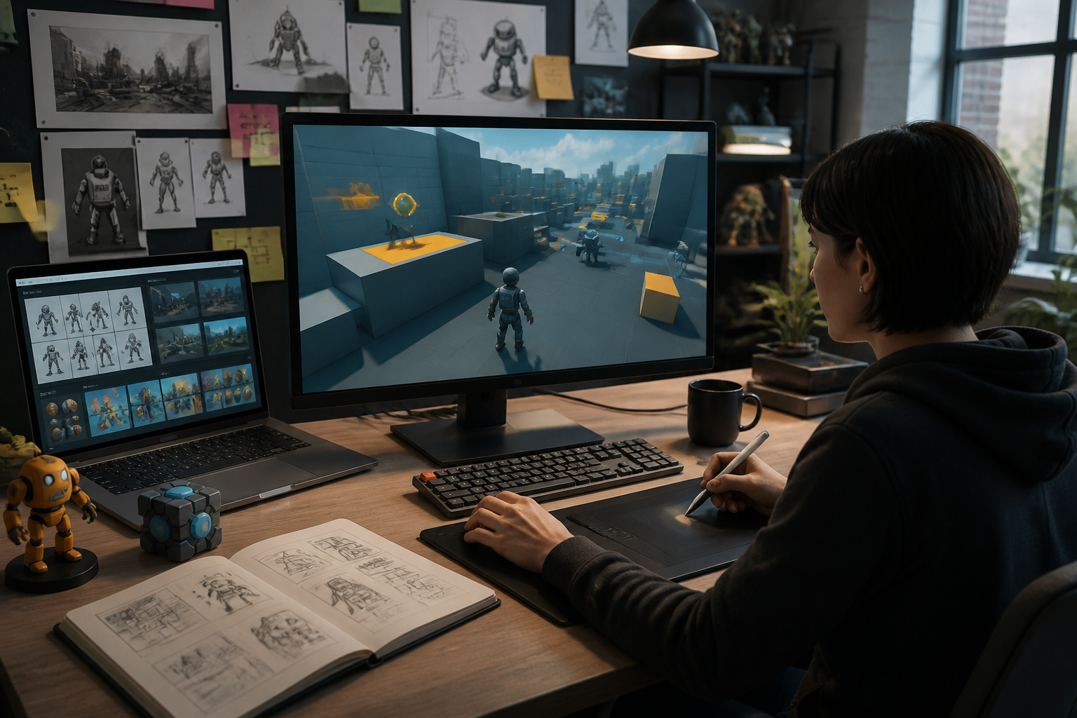 An Ongoing AI Game Prototyping Workflow for Designers