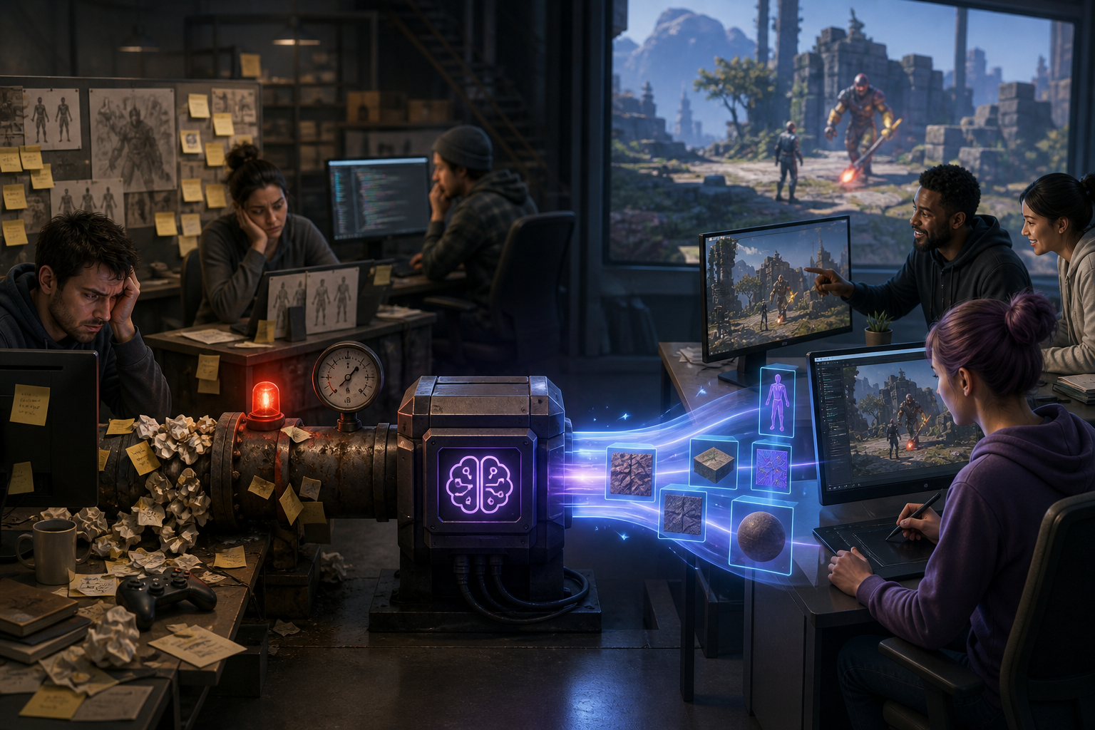 Using AI to Reduce Game Production Bottlenecks