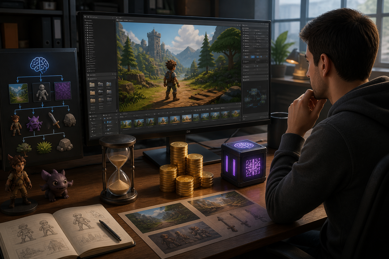 Estimating the Cost of Producing a Small AI-Assisted Game
