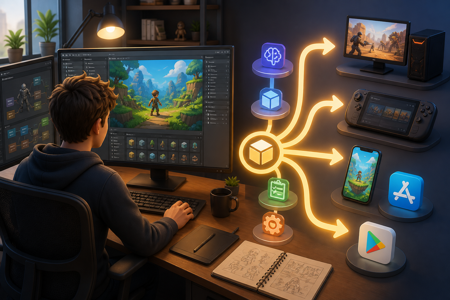 Where Can an AI-Made Game Be Published?
