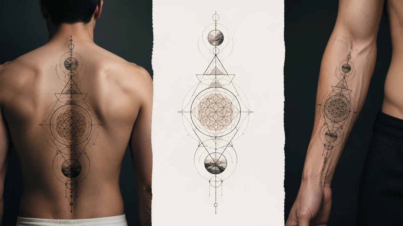 Best AI Geometric Sacred Geometry Tattoos Generator: Create Stunning Geometric Sacred Geometry Tattoos in Seconds example 3