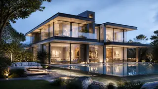 Glass Wall Modern Mansions Generator preview