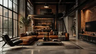 Industrial Loft Living Rooms Generator preview