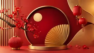 Lunar New Year Modern Art Generator preview