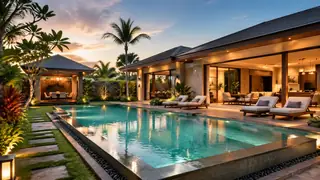 Luxury Pool Villa Exteriors Generator preview