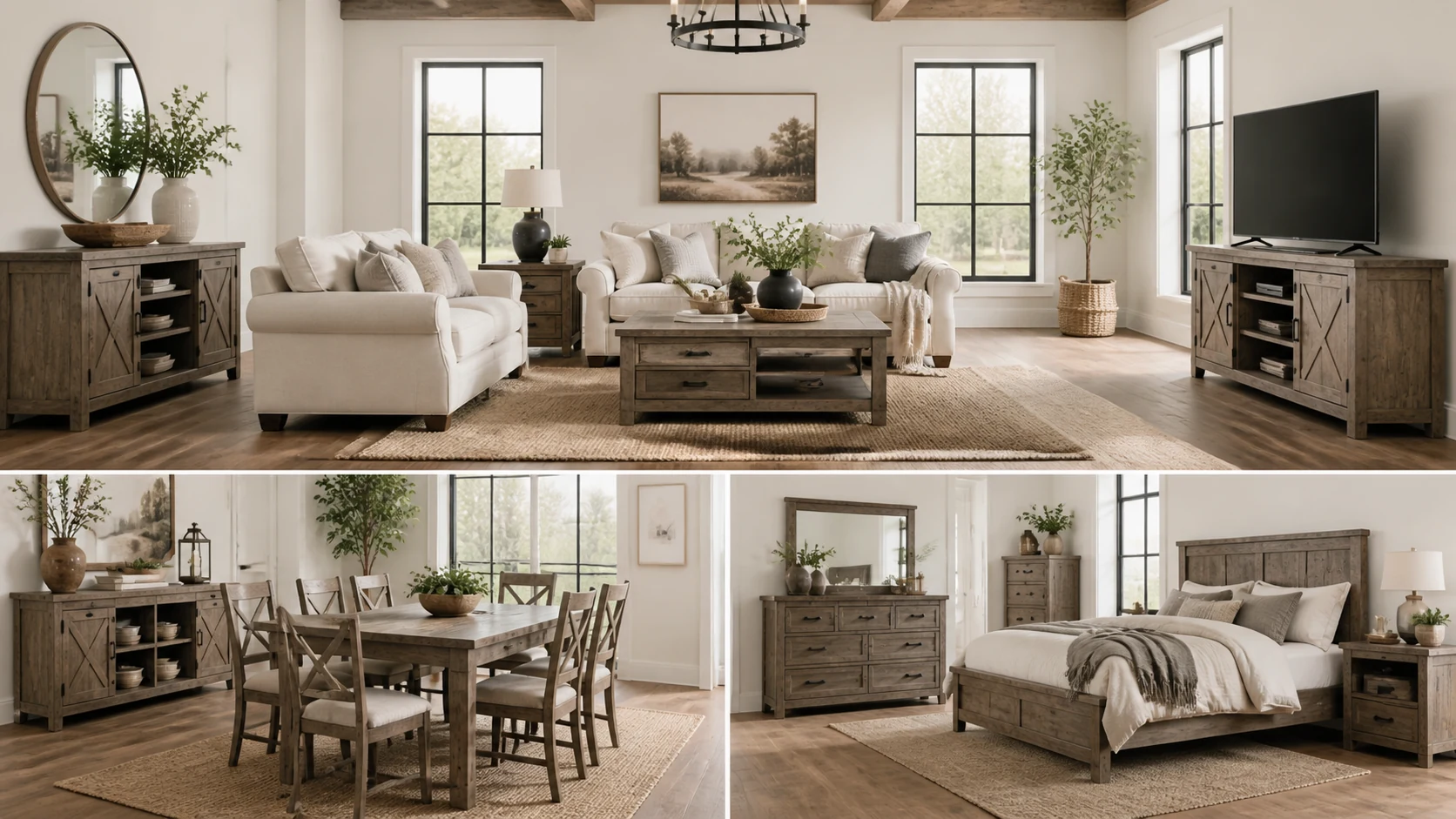 Best AI Modern Farmhouse Furniture Sets Generator: Create Stunning Modern Farmhouse Furniture Sets in Seconds example 1