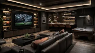 Modern Man Cave Designs Generator preview