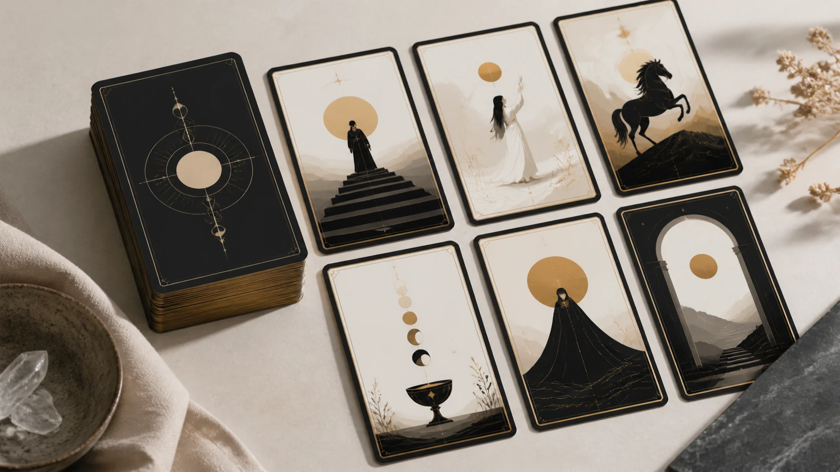 Modern Minimalist Tarot Deck AI Image Generator