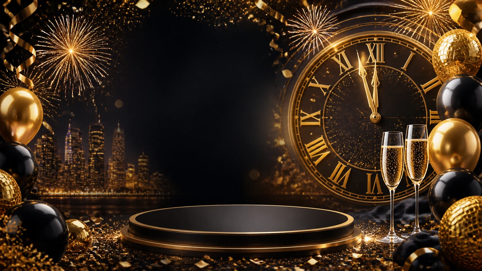 New Years Eve Party Posters AI Image Generator
