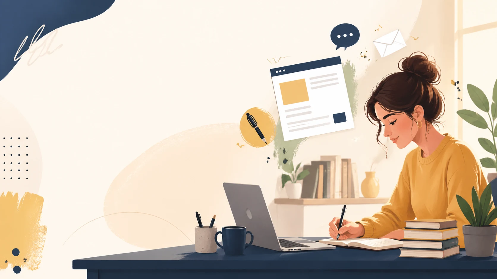 Newsletter Header Illustrations AI Image Generator