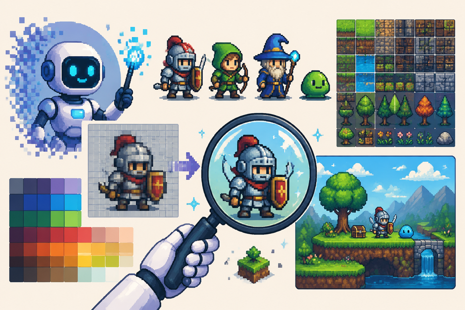 AI Pixel Art Generator for Games: Usable Sprites Guide cover illustration