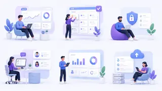 SaaS Feature Illustration Sets Generator preview