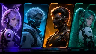 Sci Fi Cyborg Virtual Identities Generator preview
