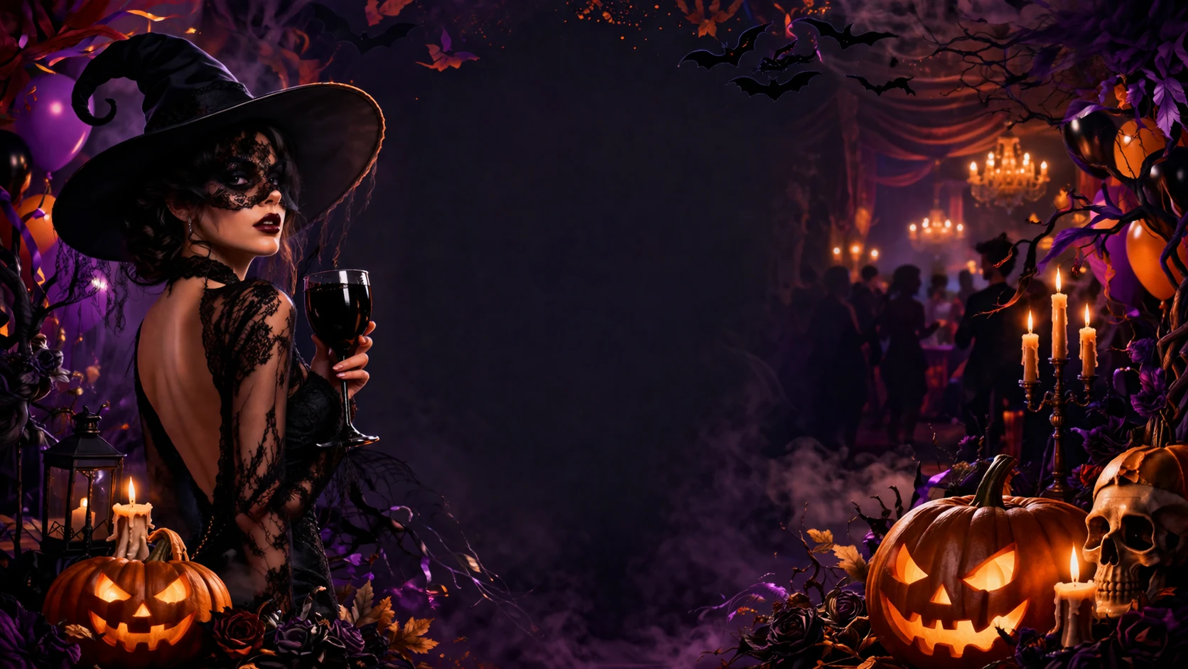 Spooky Halloween Party Posters AI Image Generator
