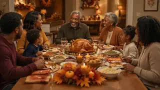 Thanksgiving Family Dinner Scenes Generator preview