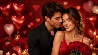 Valentines Day Couple Portraits Generator preview