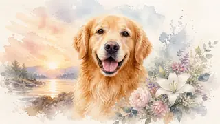 Watercolor Pet Memorial Art Generator preview