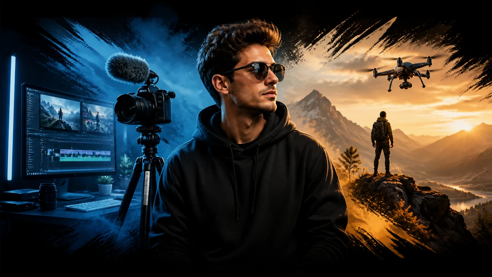 YouTube Channel Banner Art AI Image Generator