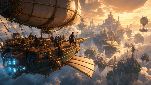 Airship Kingdoms Adrift original game remake reference artwork 2