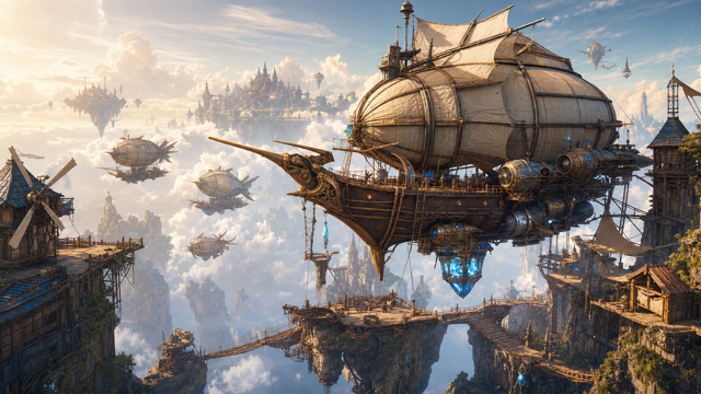 Airship Kingdoms Adrift original game remake reference artwork 3