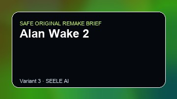 Alan Wake 2 original game remake reference artwork 3
