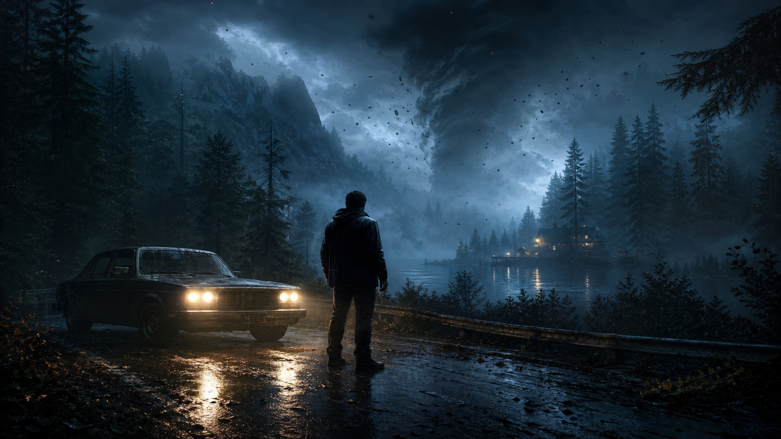 Alan Wake Remastered original game remake reference artwork 2