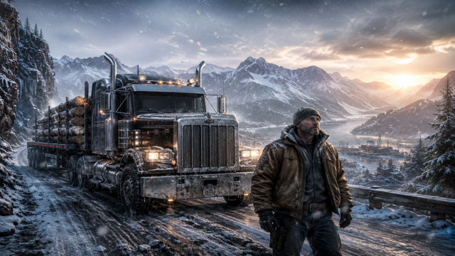 Alaskan Road Truckers original game remake reference artwork 2