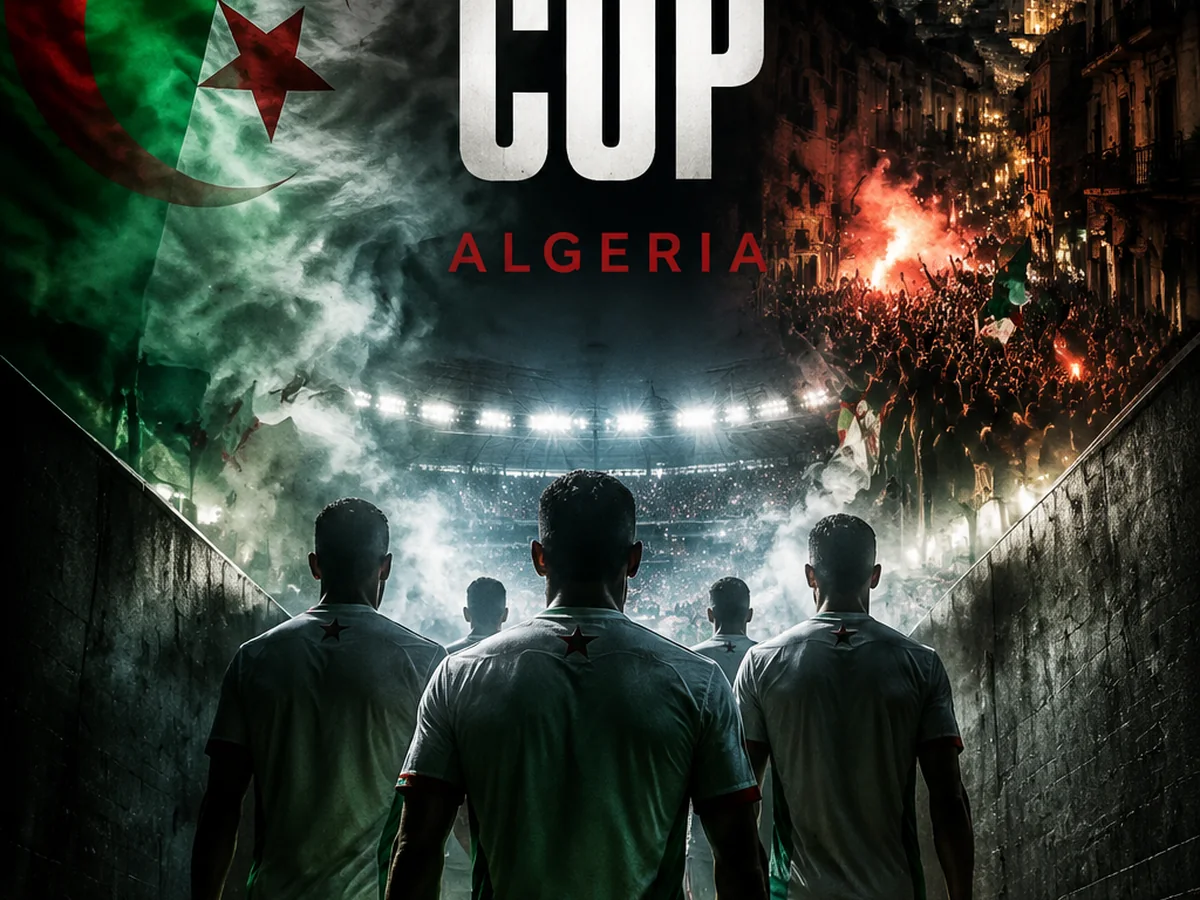 Algeria World Cup Poster AI Image Generator