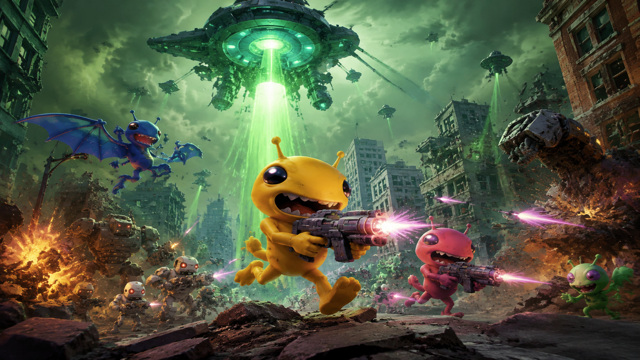 Alien Hominid Invasion original game remake reference artwork 3