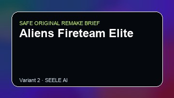 Aliens Fireteam Elite original game remake reference artwork 2