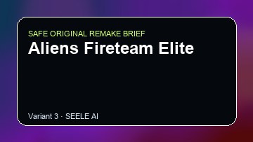 Aliens Fireteam Elite original game remake reference artwork 3