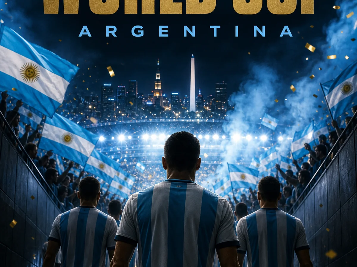 Free Argentina World Cup Poster Generator
