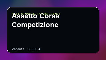 Assetto Corsa Competizione Game Customer Remake preview