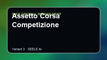Assetto Corsa Competizione original game remake reference artwork 3