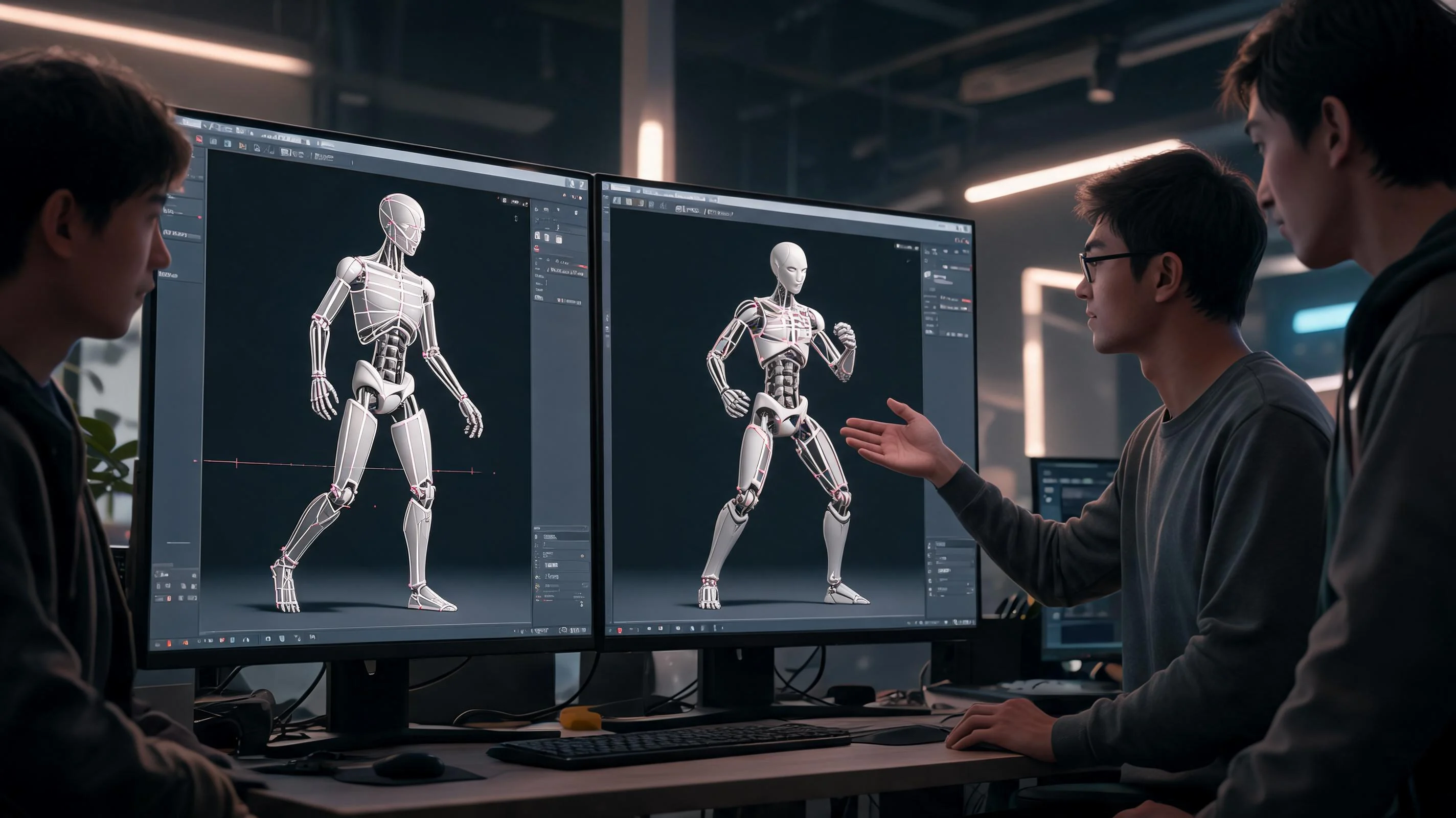 Faster Direction Comparison illustration for Avatar Rigging