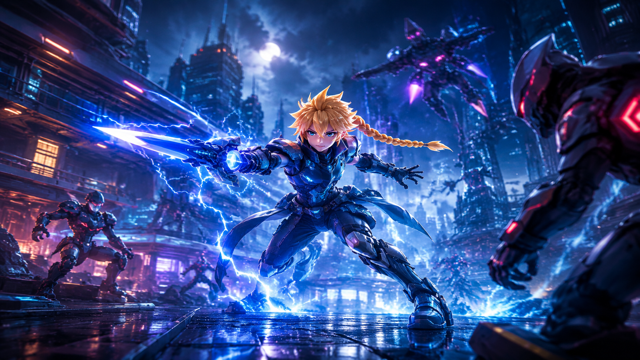Azure Striker Gunvolt original game remake reference artwork 3