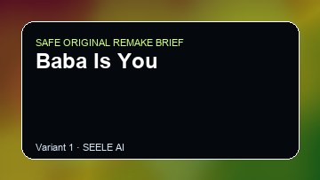 Baba Is You Game Customer Remake preview